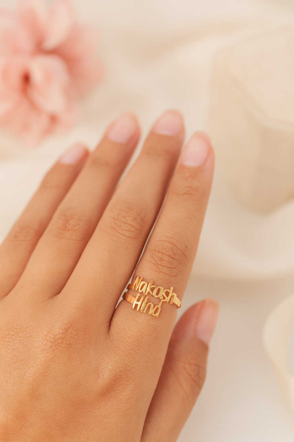 Couple Name Ring