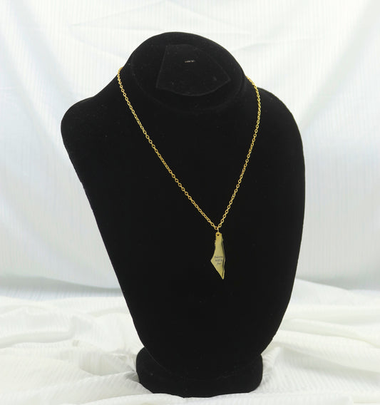 Palestine Map Necklace
