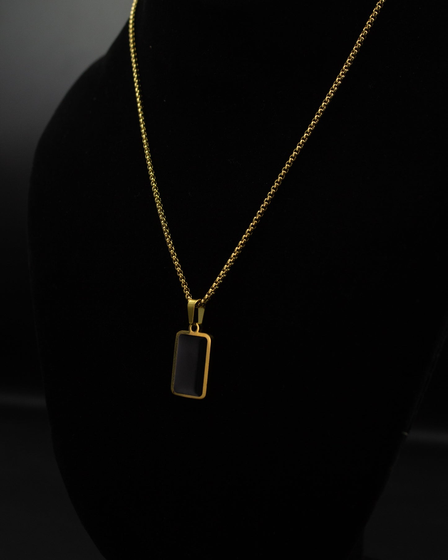 Sleek Black Pendant