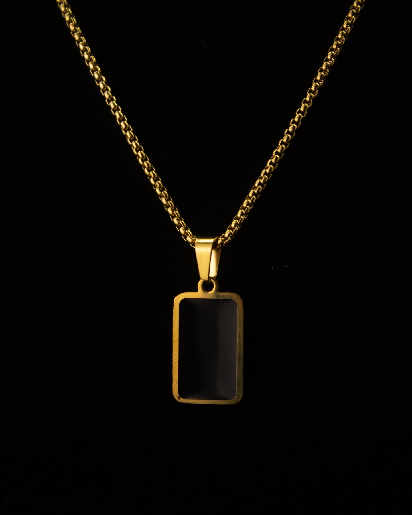 Sleek Black Pendant