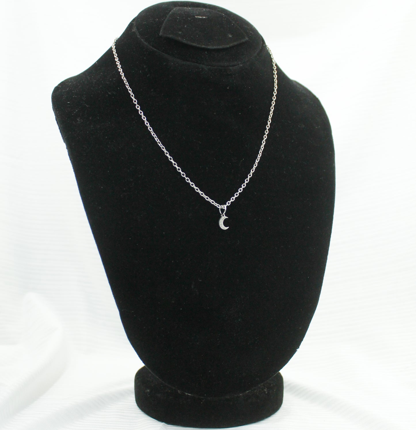 Crescent Charm Necklace.