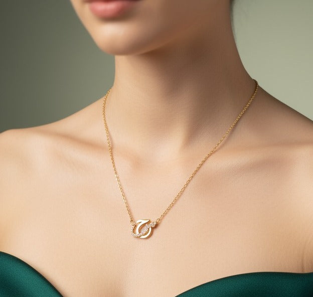 Diamond Initial Necklace
