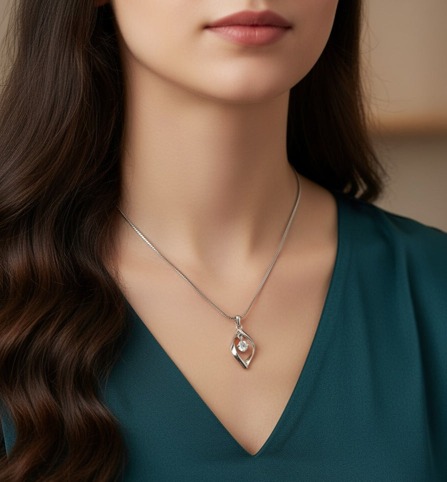 Crystal Teardrop Necklace