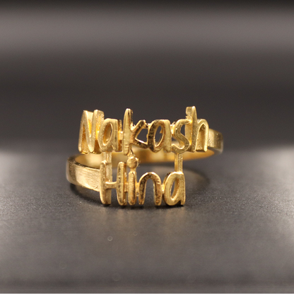 Couple Name Ring