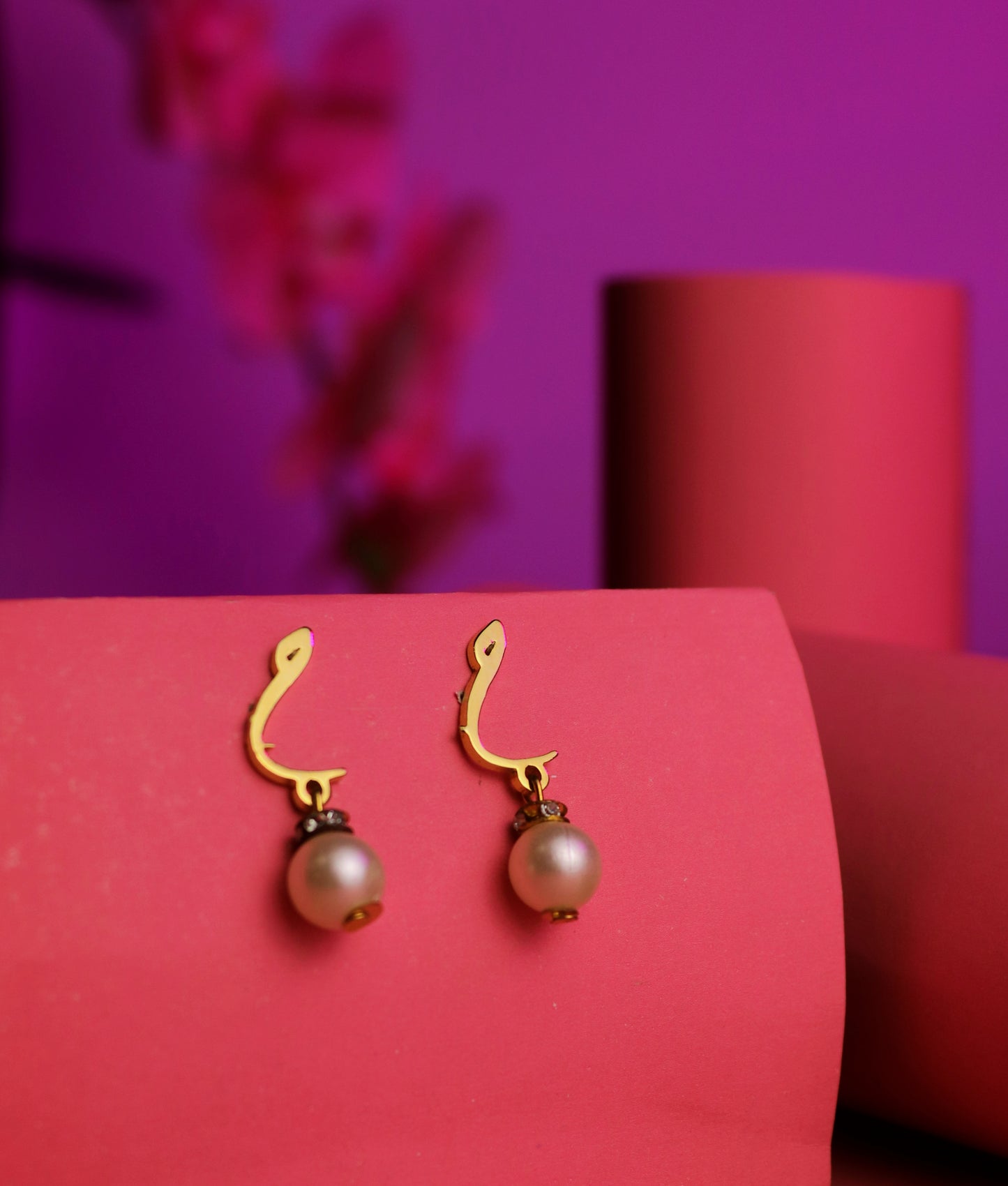 Arabic Letter Earrings