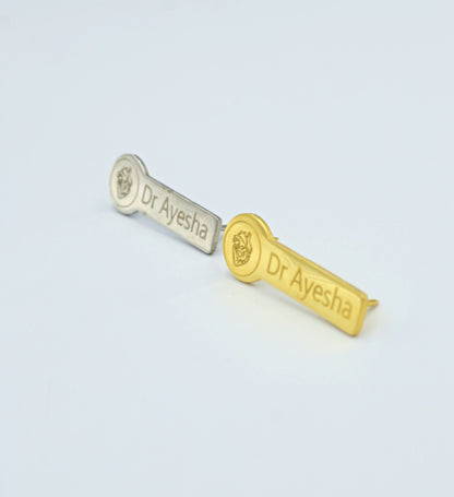 MedHeart Name Pin