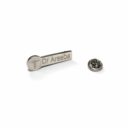 Caduceus Name Pin