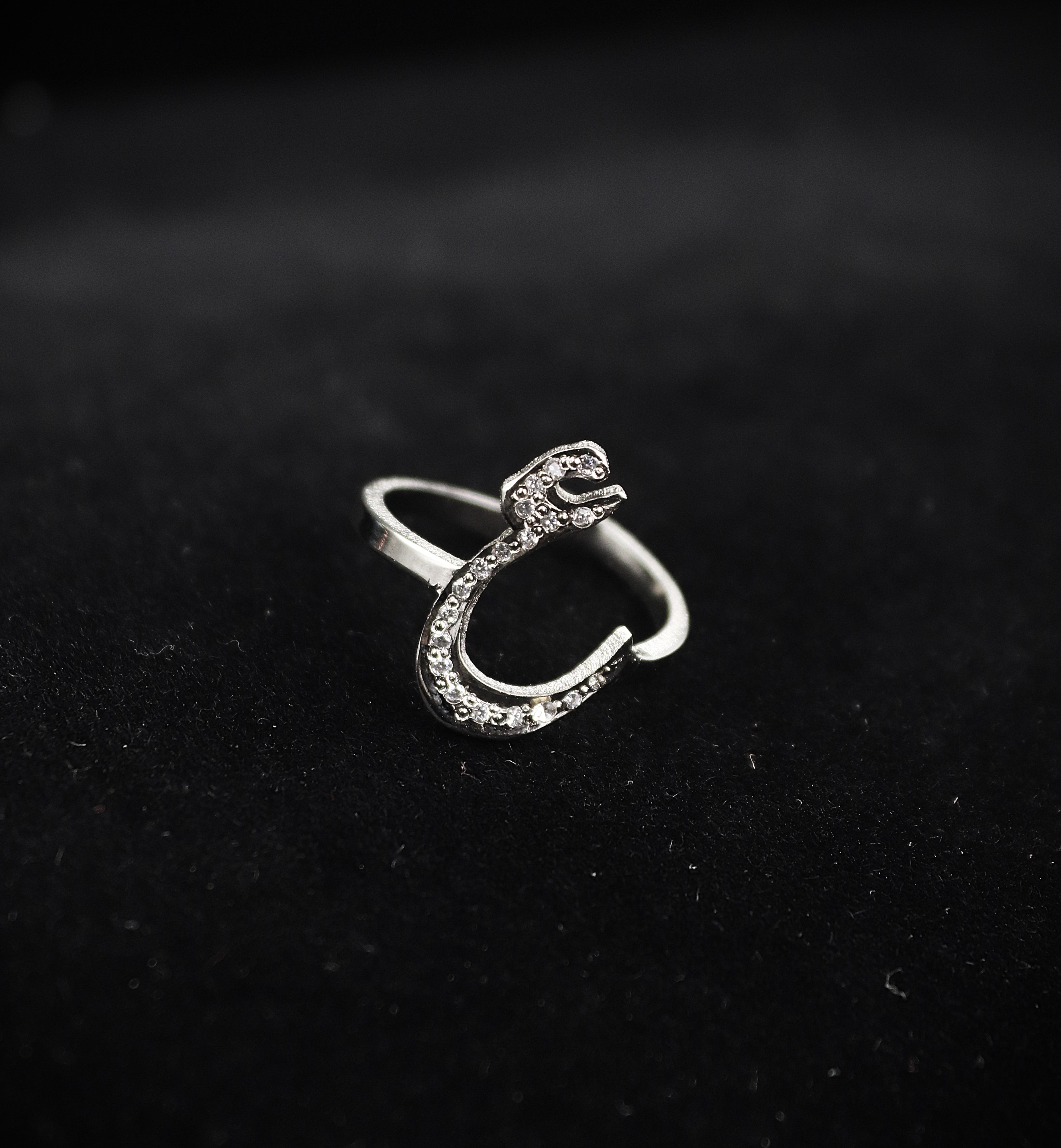Arabic Letter Ring – Zilver