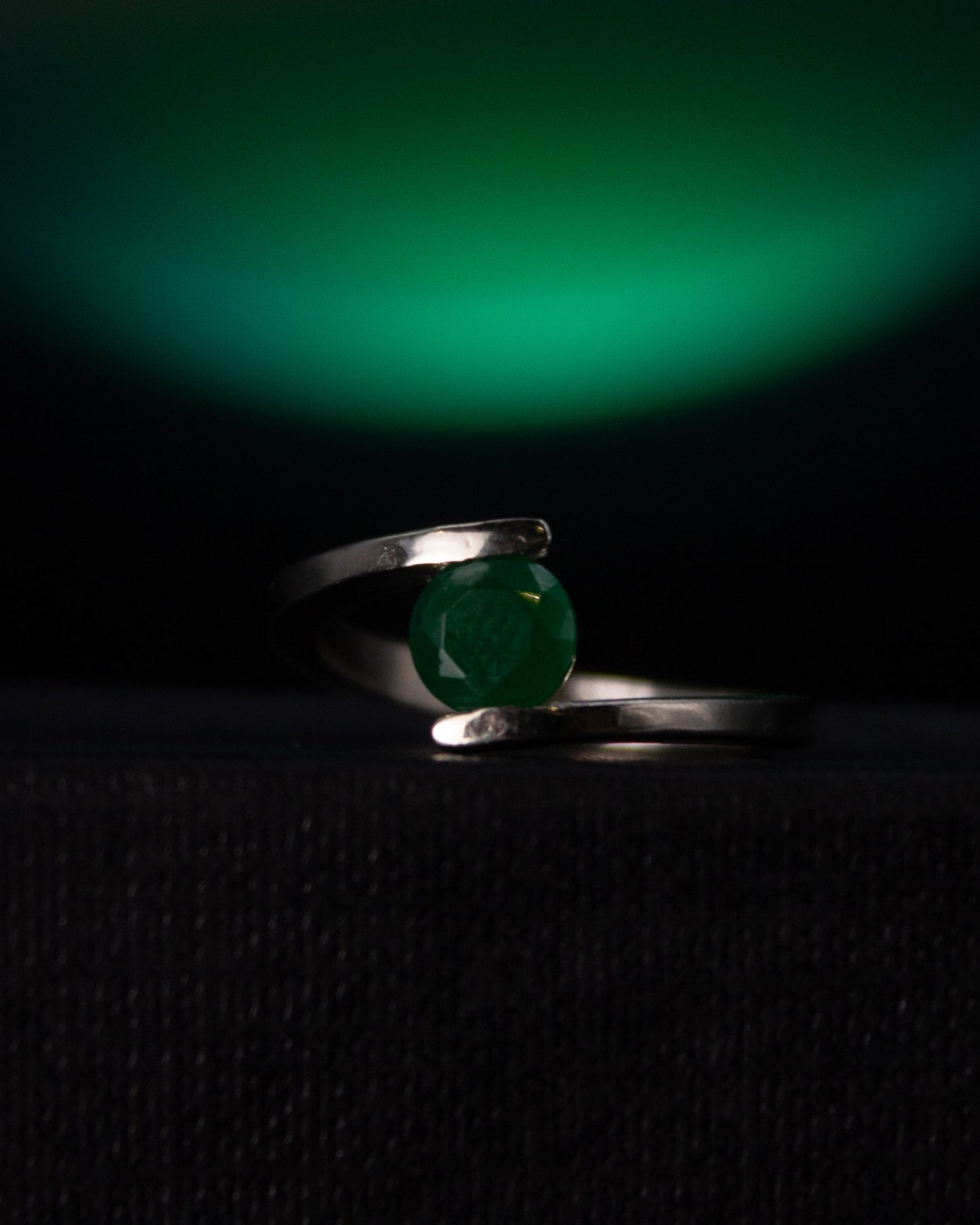 Round Emerald Ring