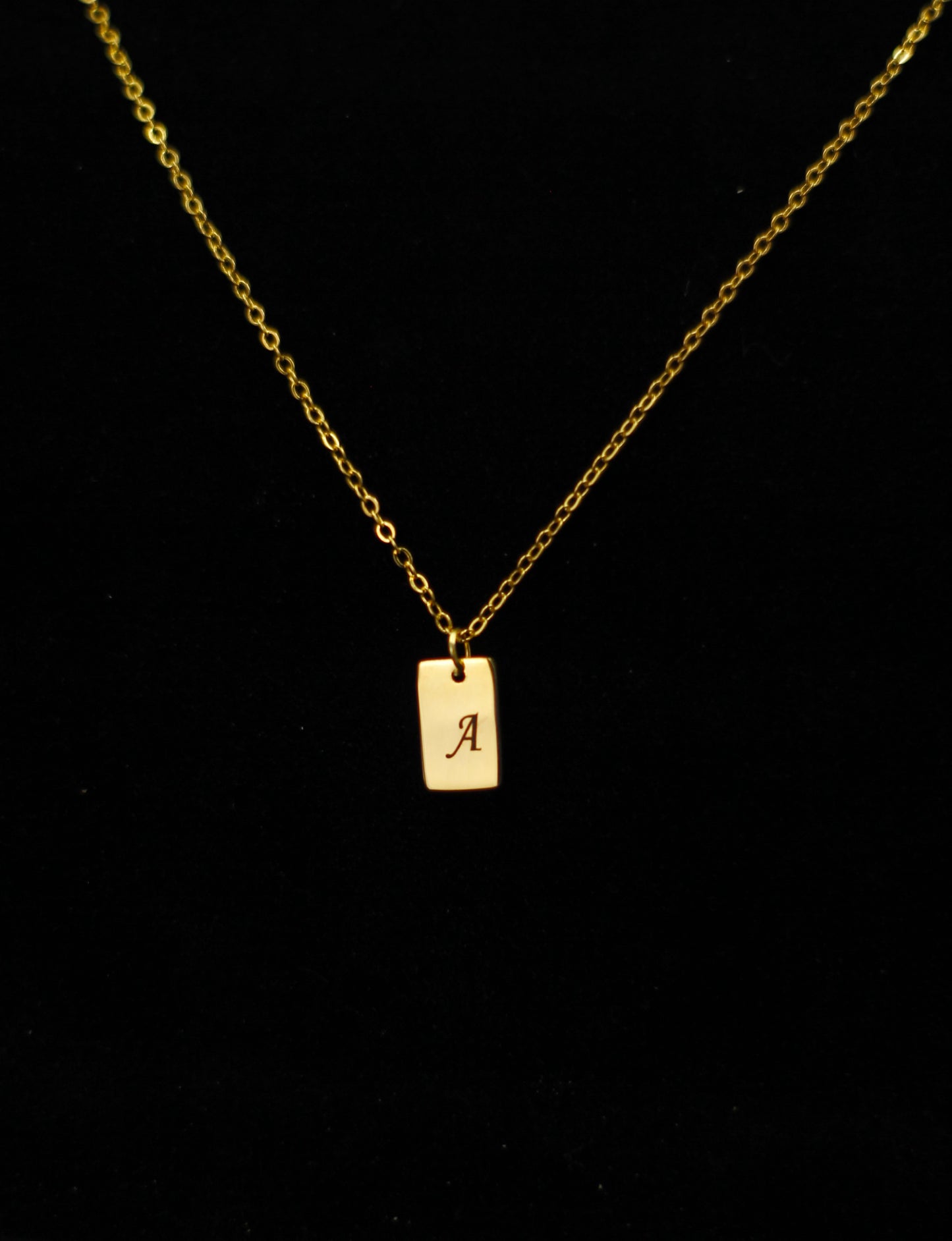 Initial Tag Necklace