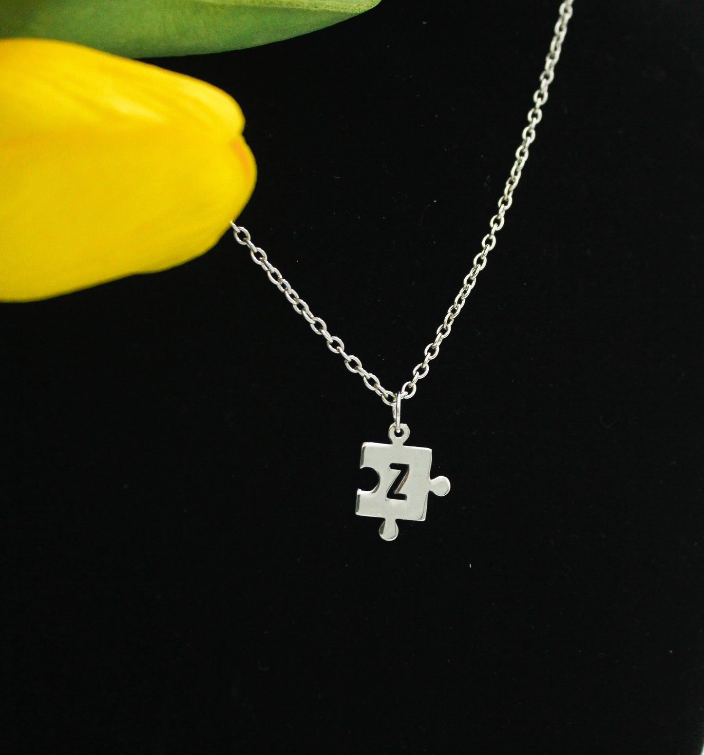 Engraved Puzzle Necklace