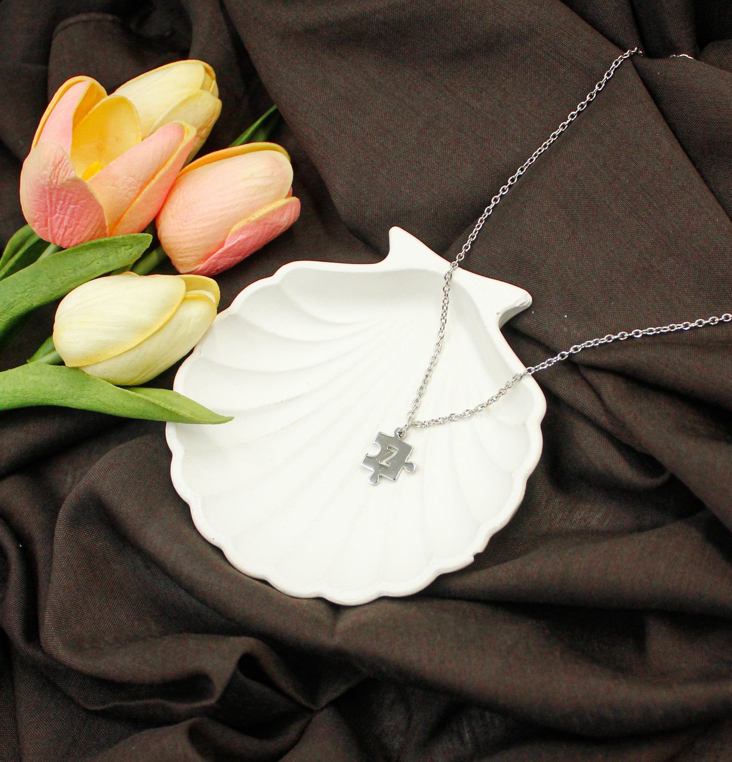 Engraved Puzzle Necklace