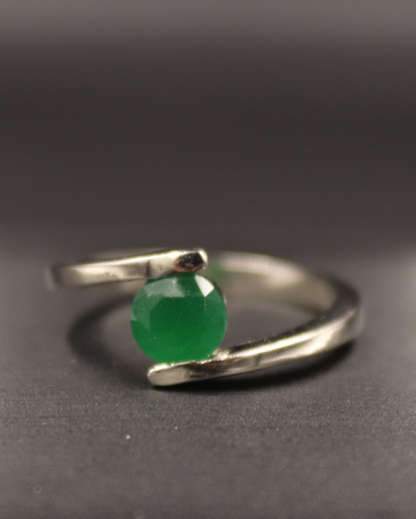 Round Emerald Ring