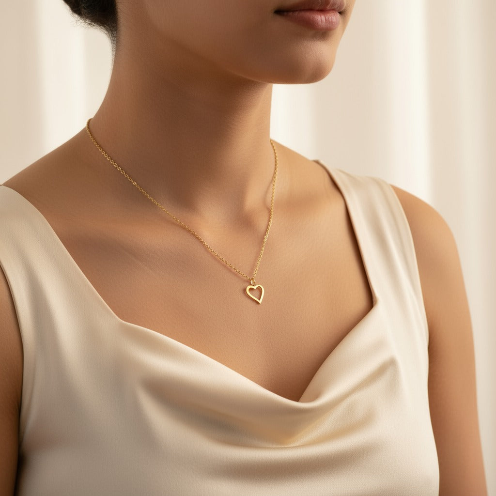 Open Heart Necklace