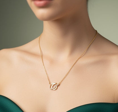 Diamond Initial Necklace
