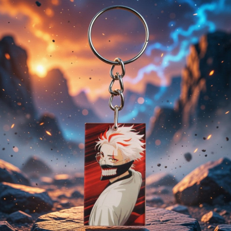 Phantom Mask Warrior Keychain
