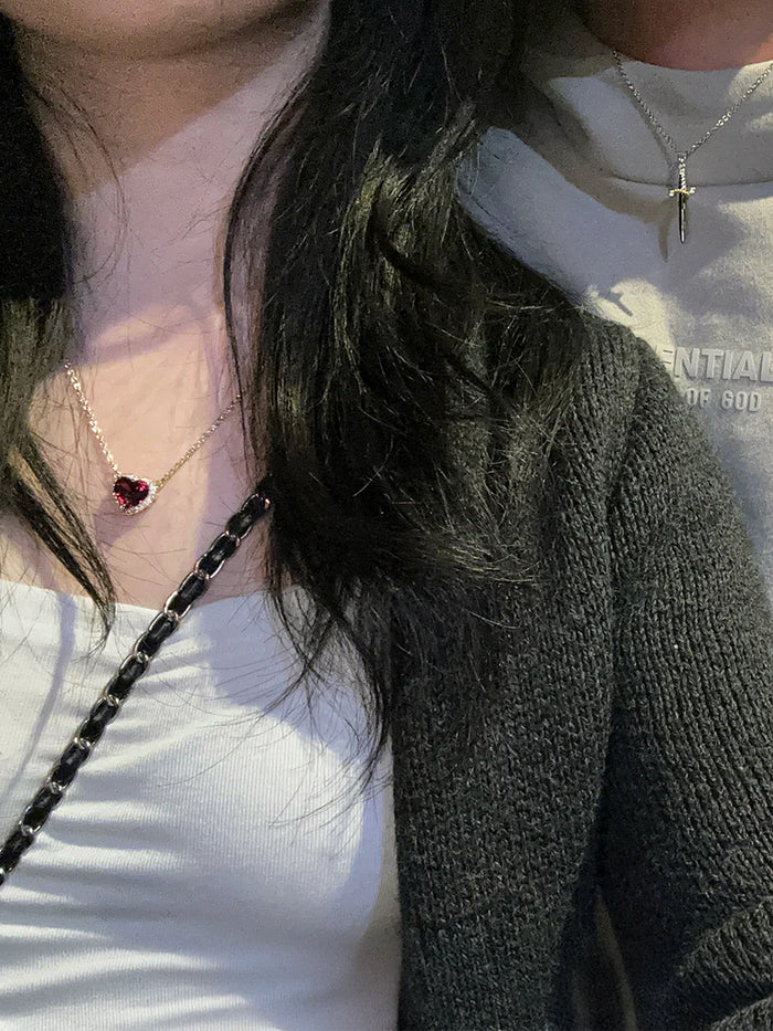 Heart Sword Pendant – Zilver