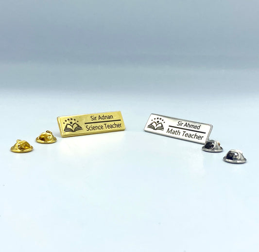 Personalized Teacher Name Pin