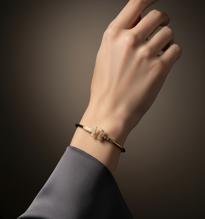T Wire Diamond Bracelet